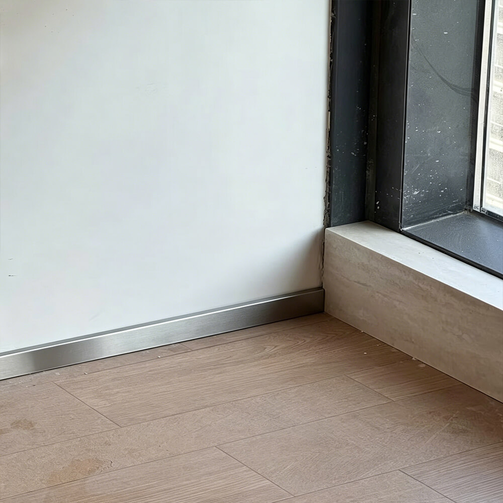 Waterproof Stainless Steel Baseboard | Easy Installation - 图片 2