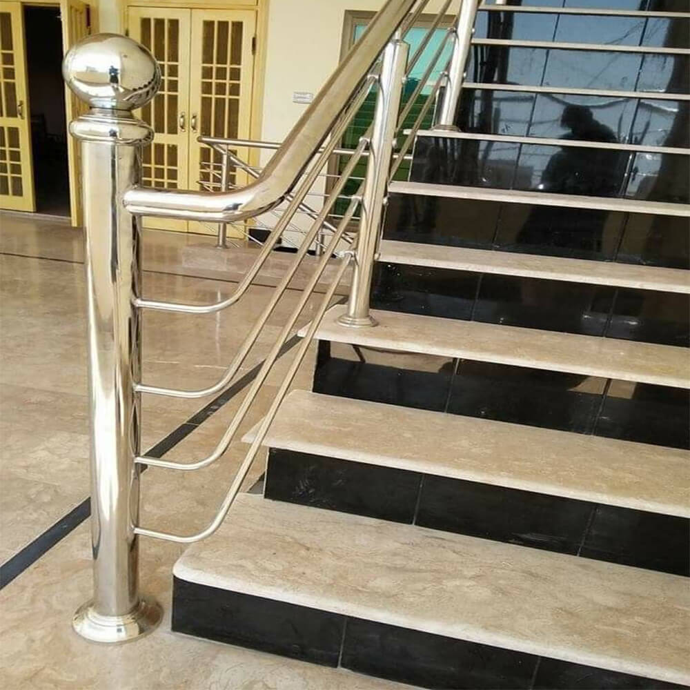 Anti-Rust Stainless Steel Handrail for Residential & Commercial Use